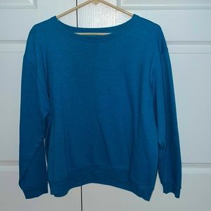 Hanes Comfort Blend Soft Ecosmart Blue Pullover Sweatshirt Women's size XL